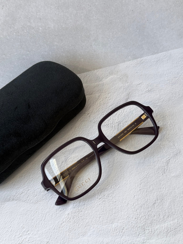 Monturas cuadradas Gucci GG1193O en negro 