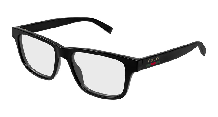 Gucci GG1987O Black Rectangular Unisex Frames