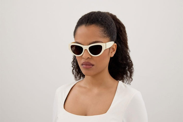 Saint Laurent SLM94 Sunglasses in Ivory White