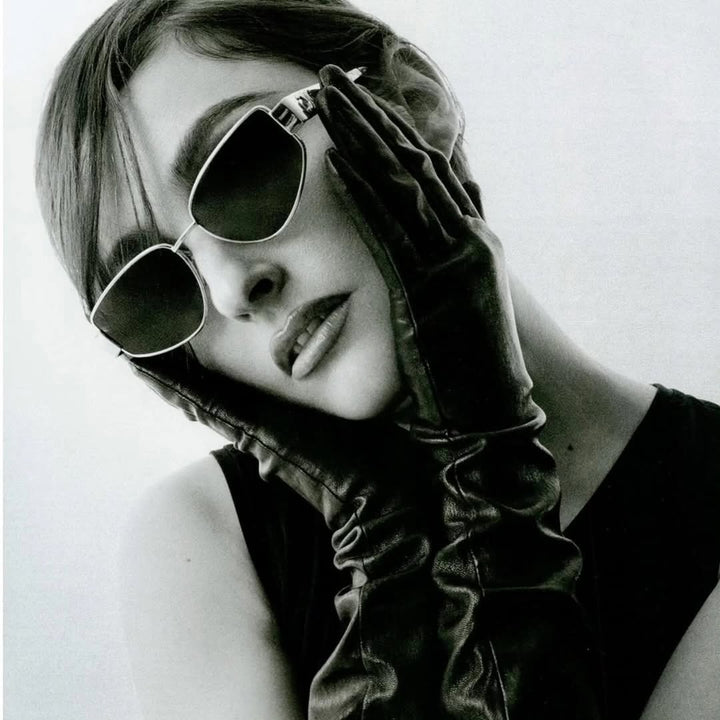 Celine CL40293U Triomphe Cat Eye Sunglasses in Silver