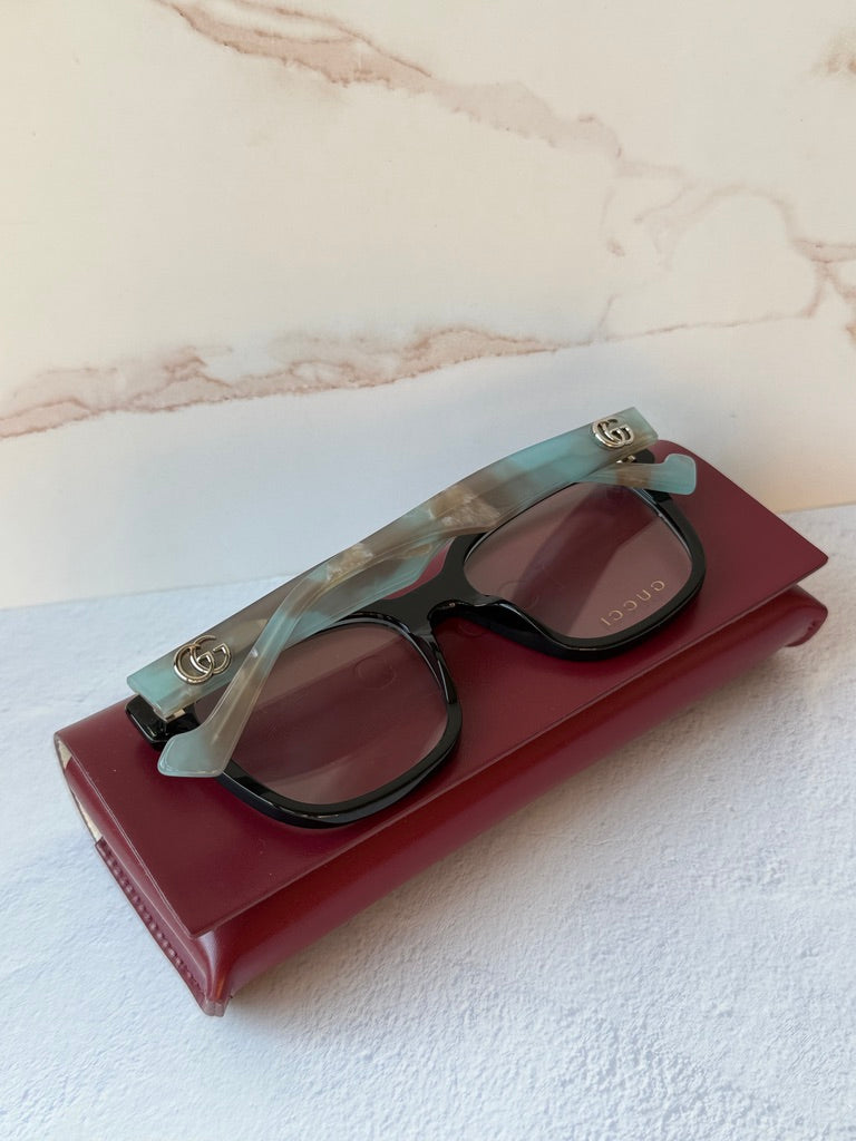Gucci GG0958O Square Frames in Black Blue