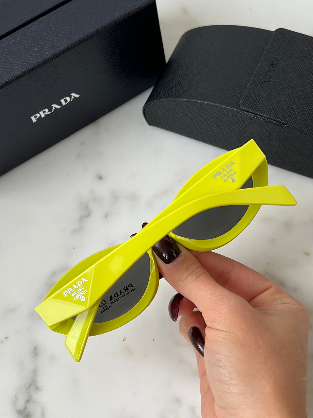 Prada PR26ZS Sunglasses in Fluo Yellow Designer Daydream