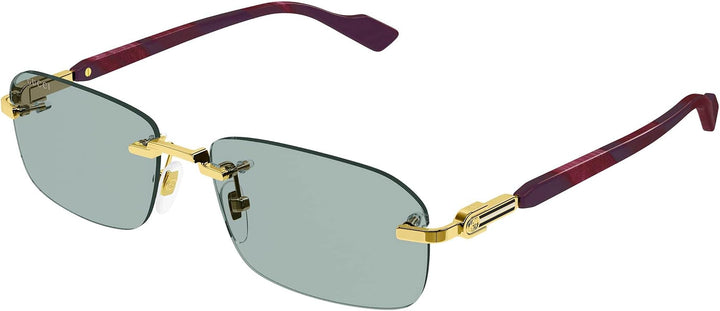 Gucci GG1221S Green Tinted Rimless Sunglasses