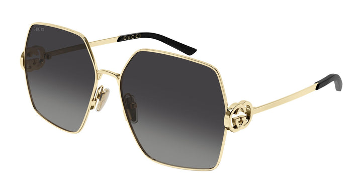 Gafas de sol extragrandes Gucci GG0817S con lentes grises 