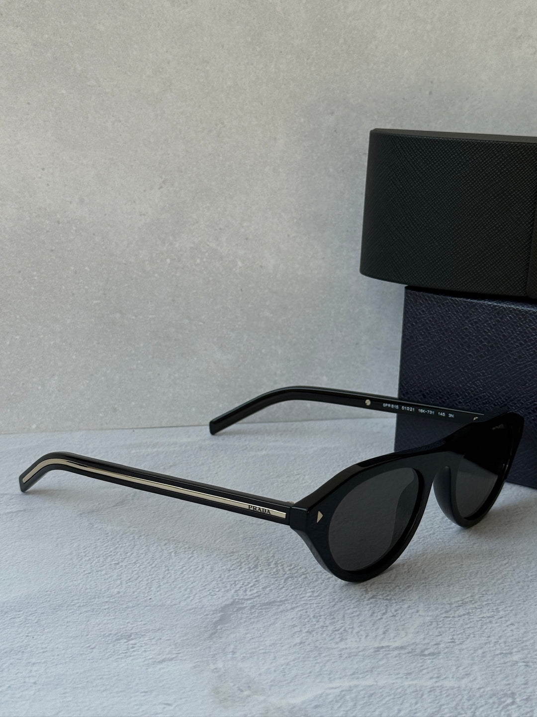 Prada PR B15S Black Sunglasses