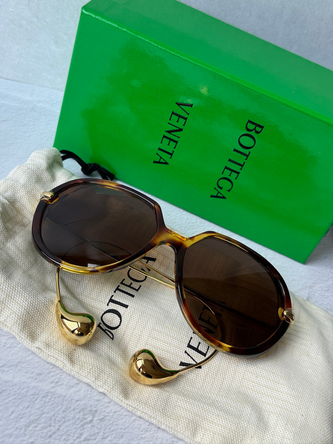 Bottega Veneta BV1436S Drop Earring Sunglasses