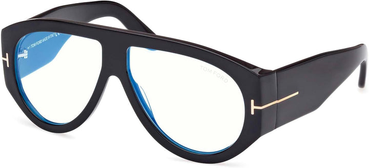 Tom Ford Bronson FT5958-B Aviator in Black Bluelight