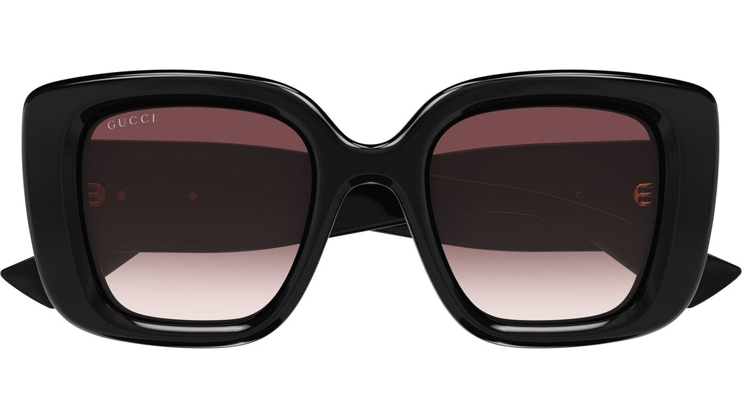 Gucci GG1975S Thick Rim Cat Eye Sunglasses in Black