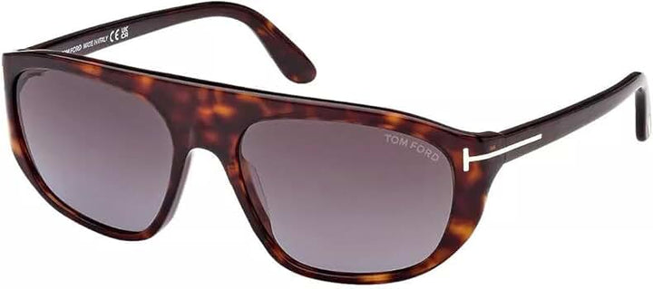 Tom Ford FT1002 Edward Aviator Sunglasses in Havana Brown