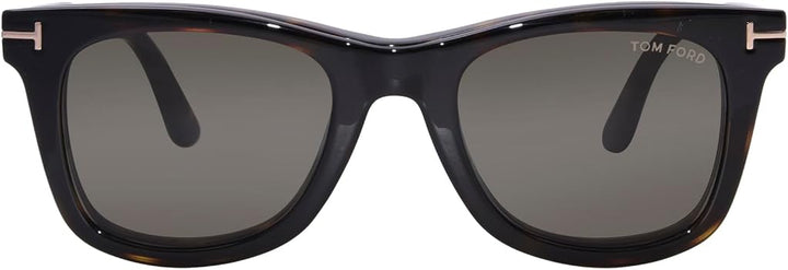 Tom Ford FT5970-B Clip On Square Sunglasses in Havana Brown