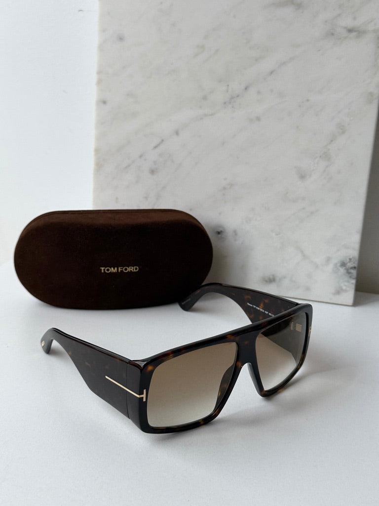 Tom Ford Raven FT1036 Sunglasses in Havana Brown Mirror