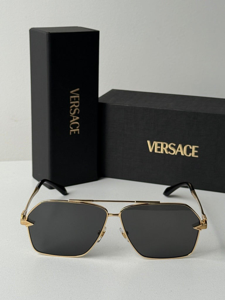 Versace VE2284 Avanti Aviator Sunglasses in Gold