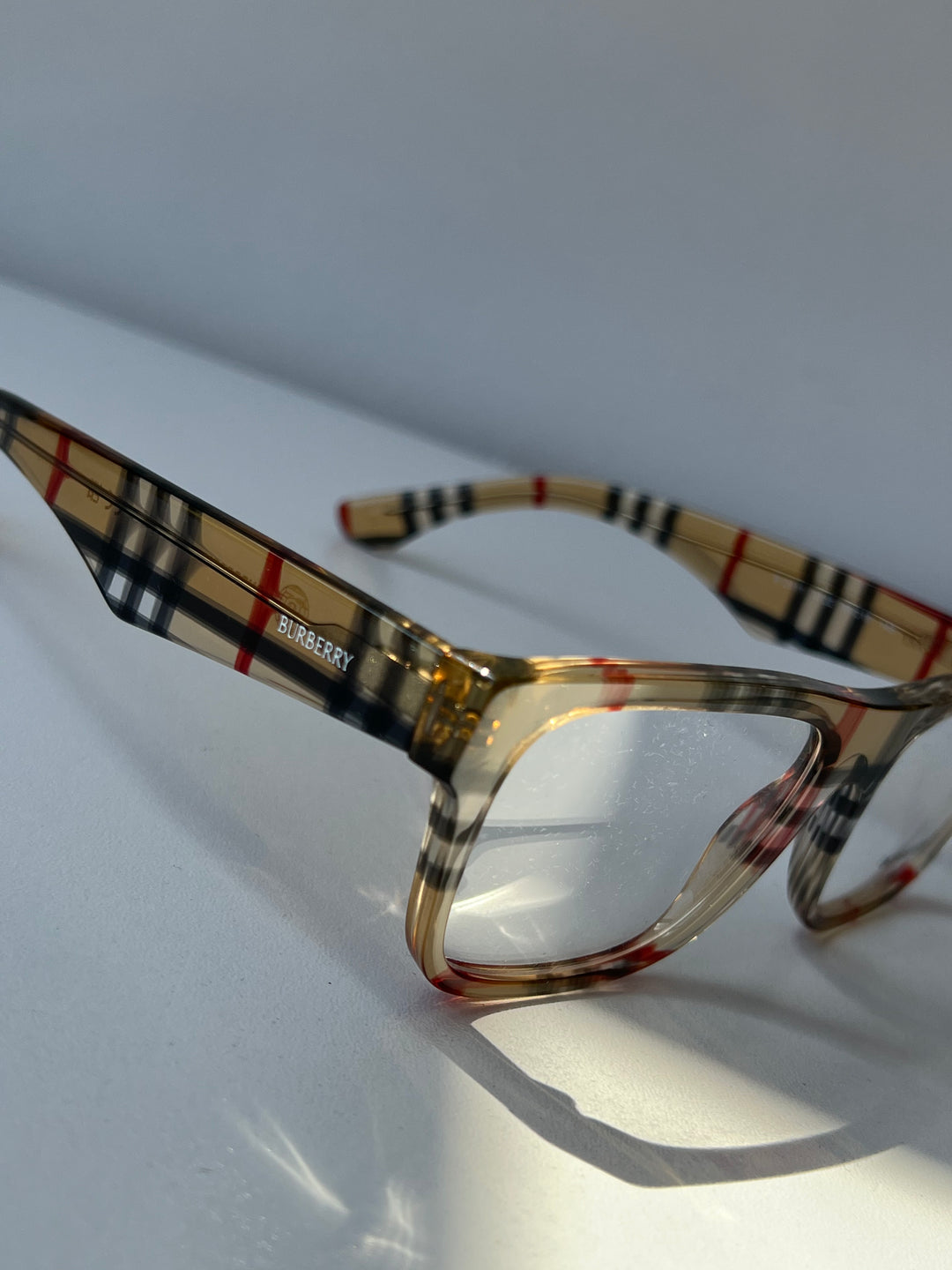 Burberry BE2411 Thick Rim Check Print Frames