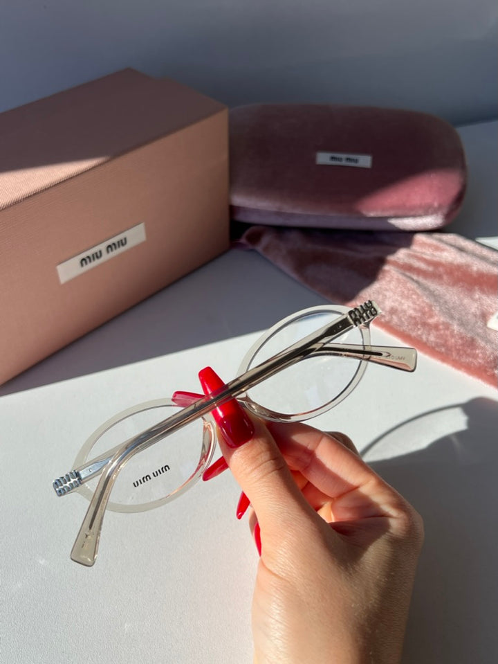 Miu Miu MU01XV Regard Hemp Transparent Frames