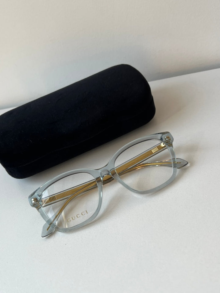 Gucci GG0566ON Clear Blue Eyeglasses Frames