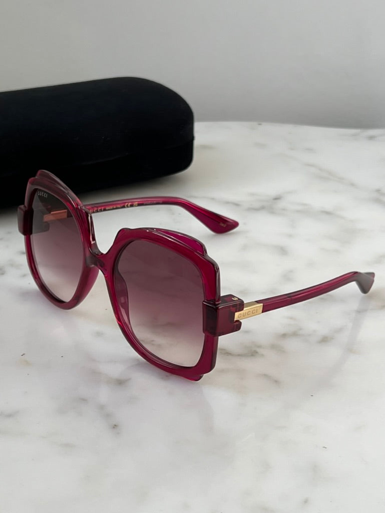 Gucci GG1431S Pink Oversized Sunglasses