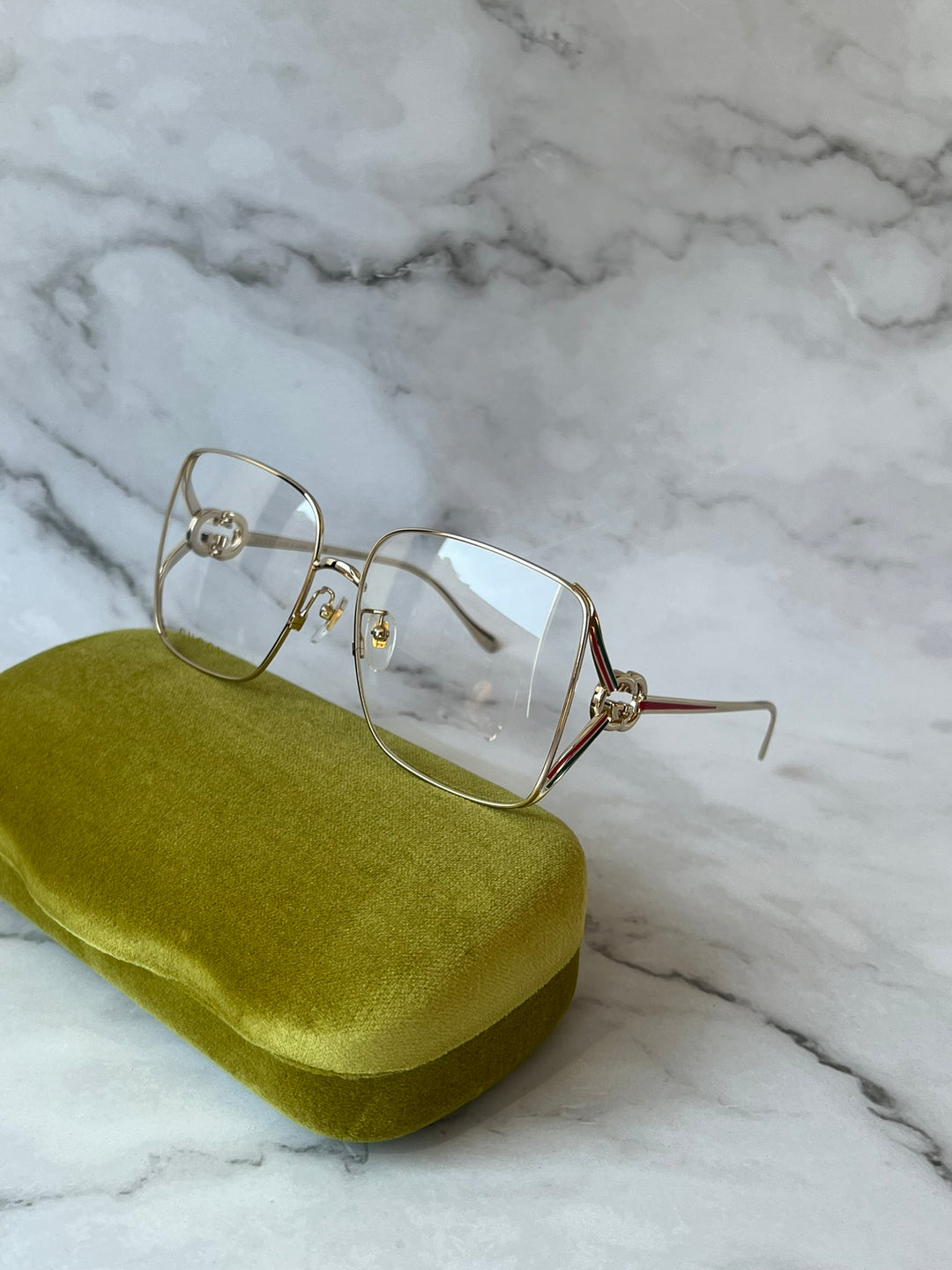 Gucci GG1321O Gold Metal Oversized Frames