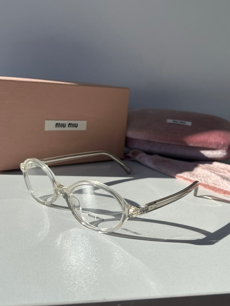 Miu Miu MU01XV Regard Hemp Transparent Frames