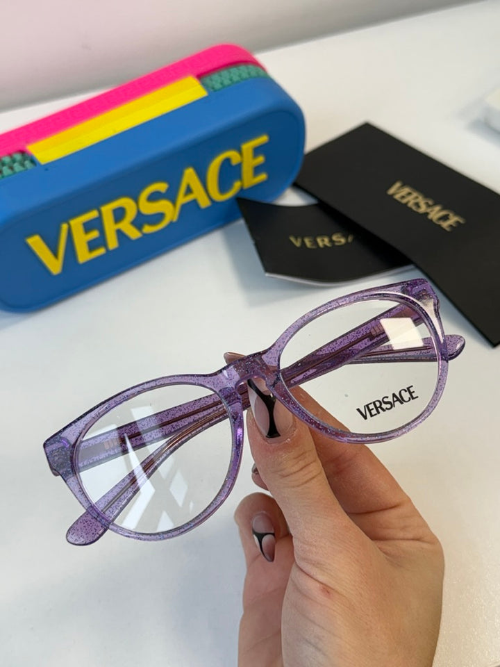Versace Kids VK3321U Eyeglasses Frames in Purple Glitter