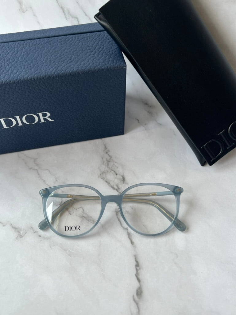 Dior Mini CD O B1I Rounded Frames in Blue