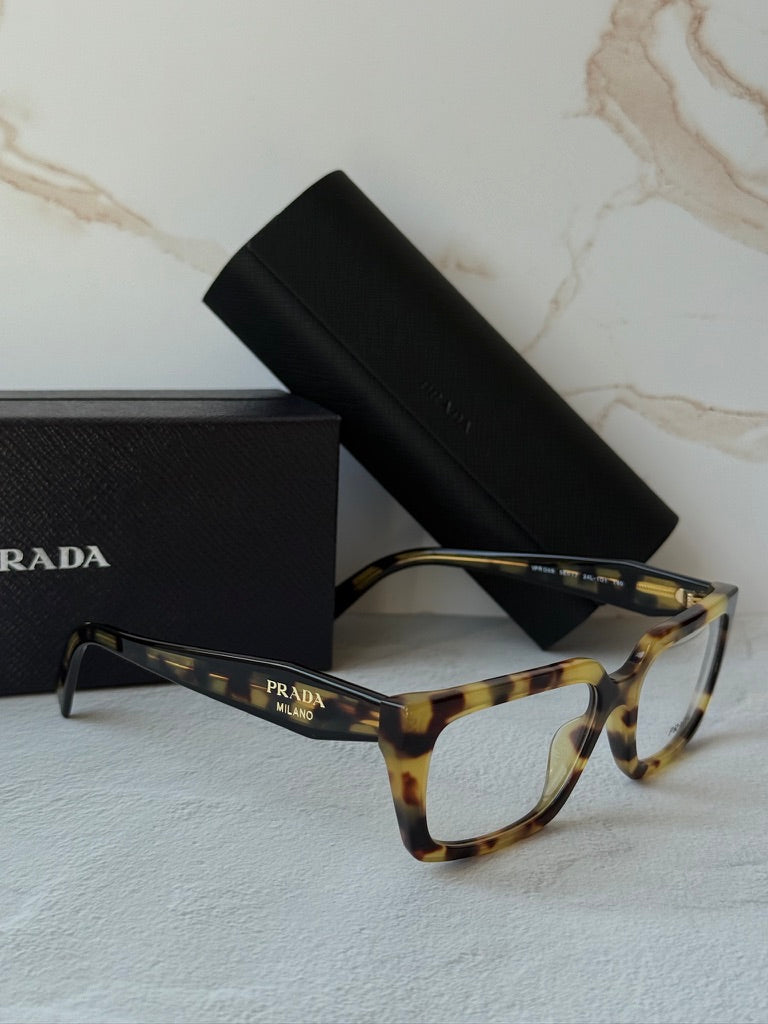 Prada PR D05V Rectangular Eyeglasses Frames in Tortoise
