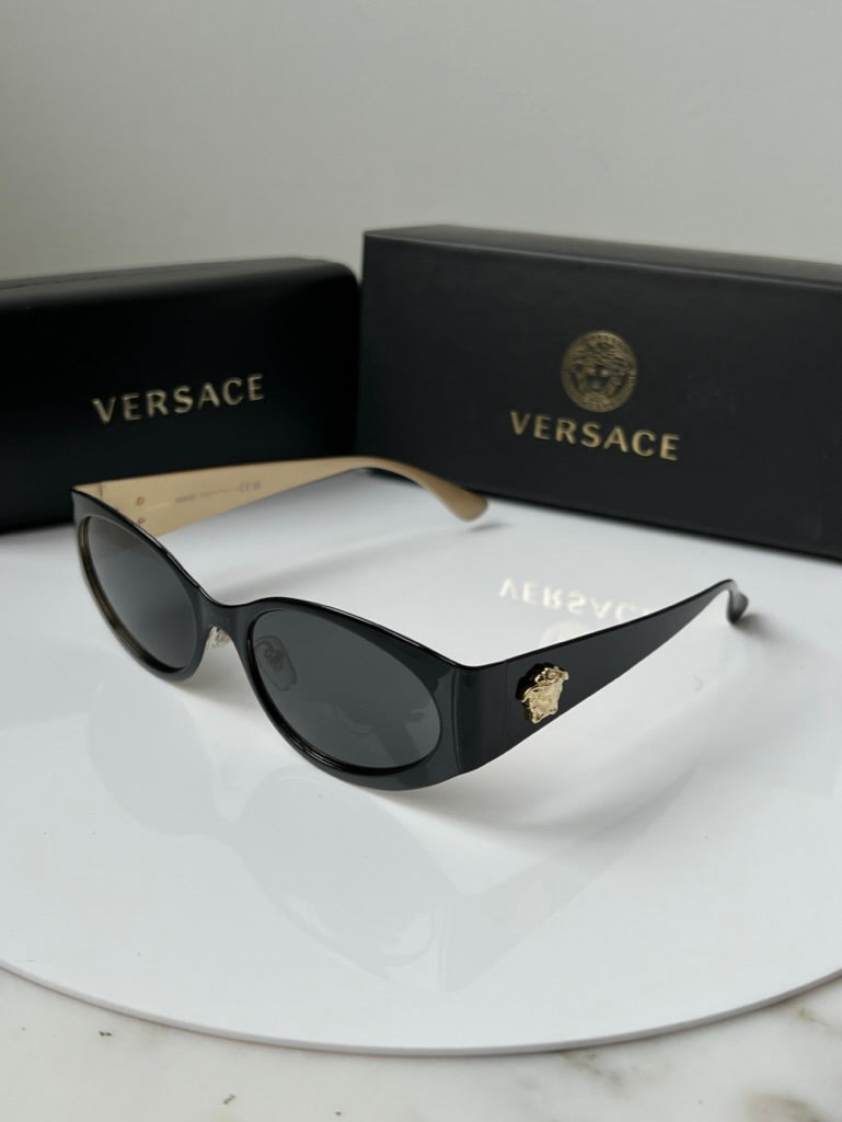 Versace VE2263 Metal Sunglasses in Black