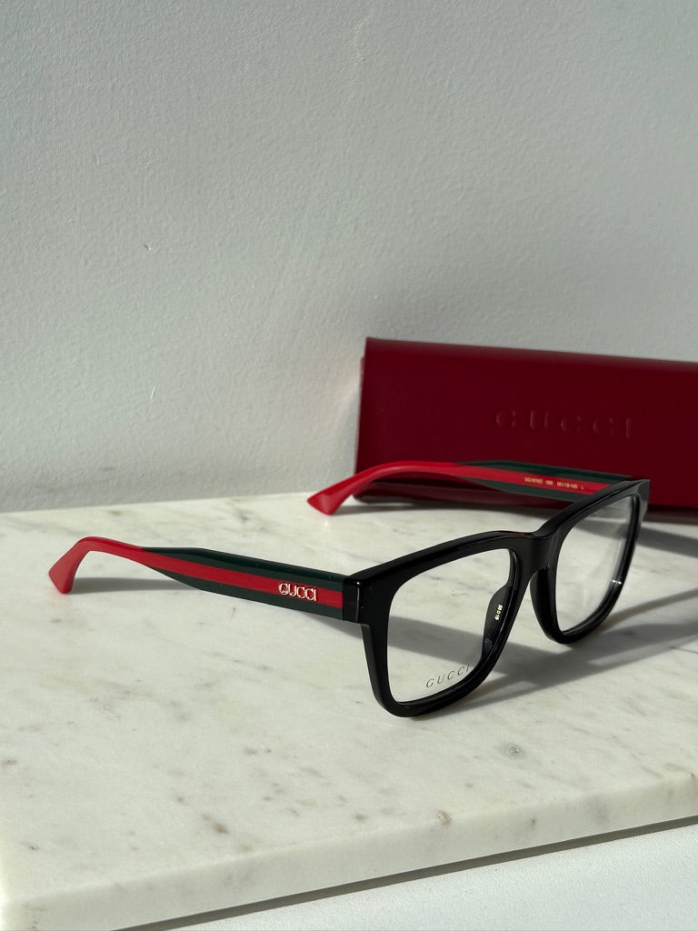 Gucci GG1870O Frames in Black Striped Temple