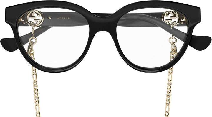 Gucci GG1024O Cat Eye Frames in Black with Chain