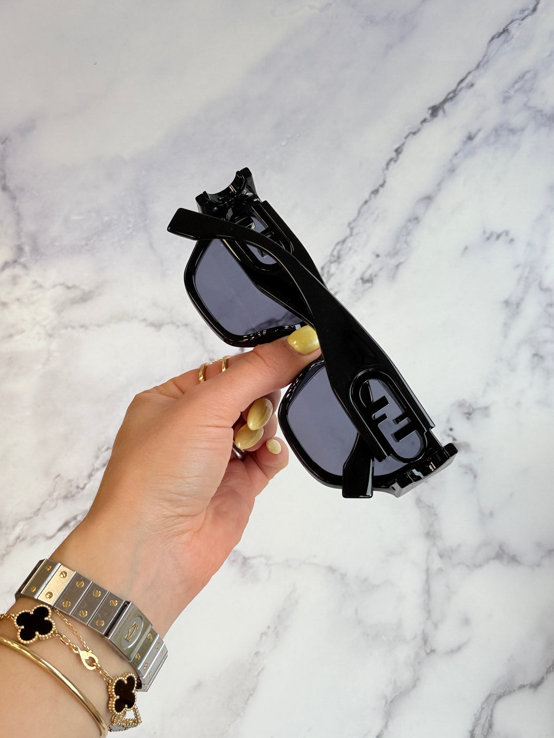 Fendi FE40108U O'Lock Black Sunglasses