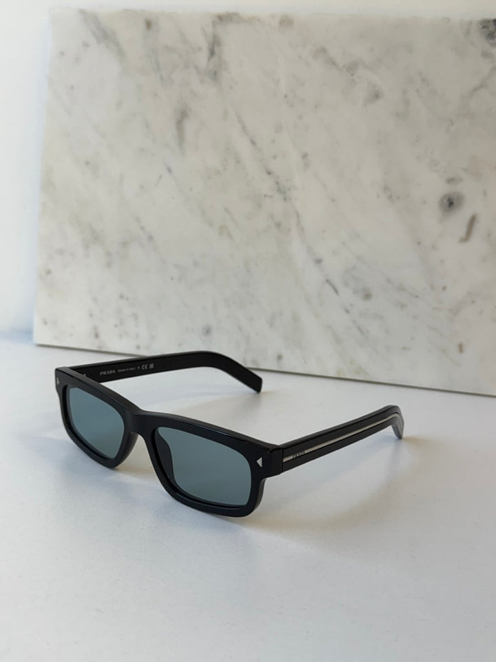 Prada PR B11S Sunglasses in Black Blue