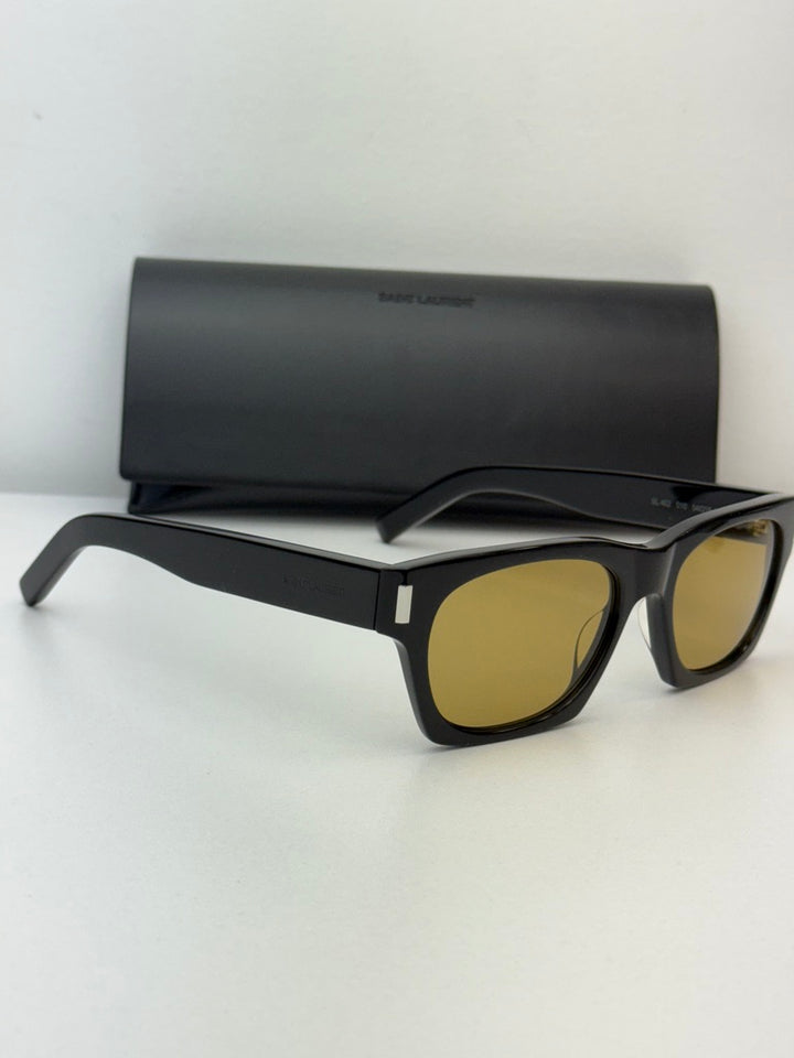 Saint Laurent SL402 Black Yellow Lens Sunglasses