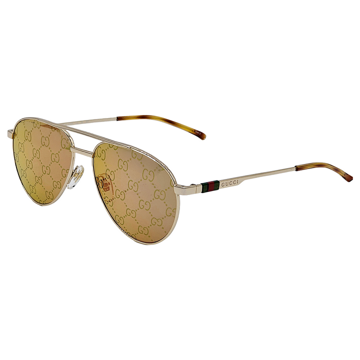 Gucci GG1220S Gafas de sol de aviador con monograma verde