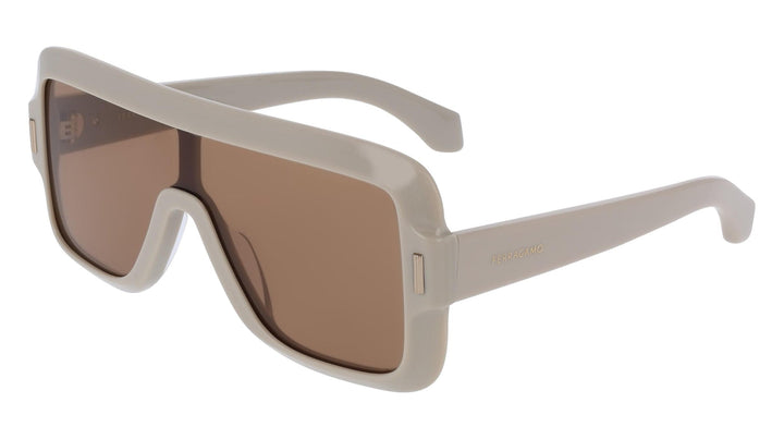 Salvatore Ferragamo SF2061SE Mask Sunglasses in Beige