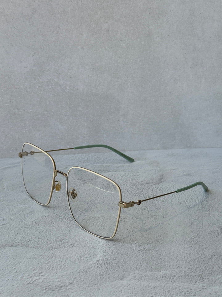 Gucci GG0445O Eyeglasses Frames in Gold Blue