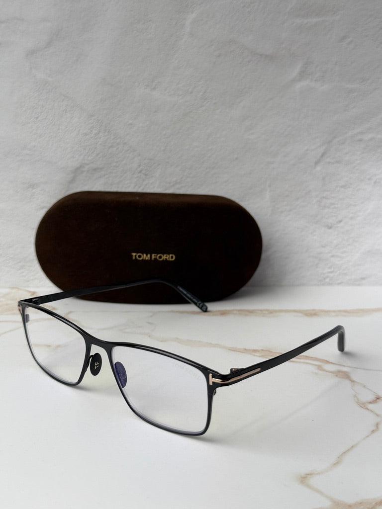 Tom Ford FT5935-B Matte Gunmetal Titanium Bluelight Frames