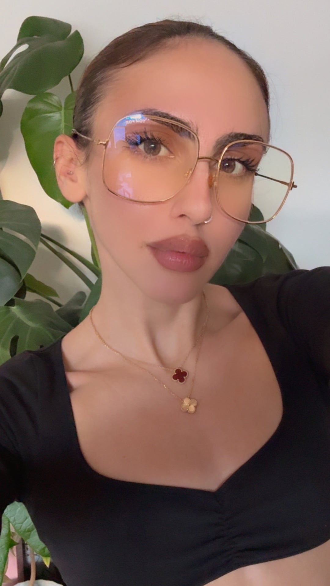 Tom Ford FT6048-B Gold Oversized Bluelight Frames