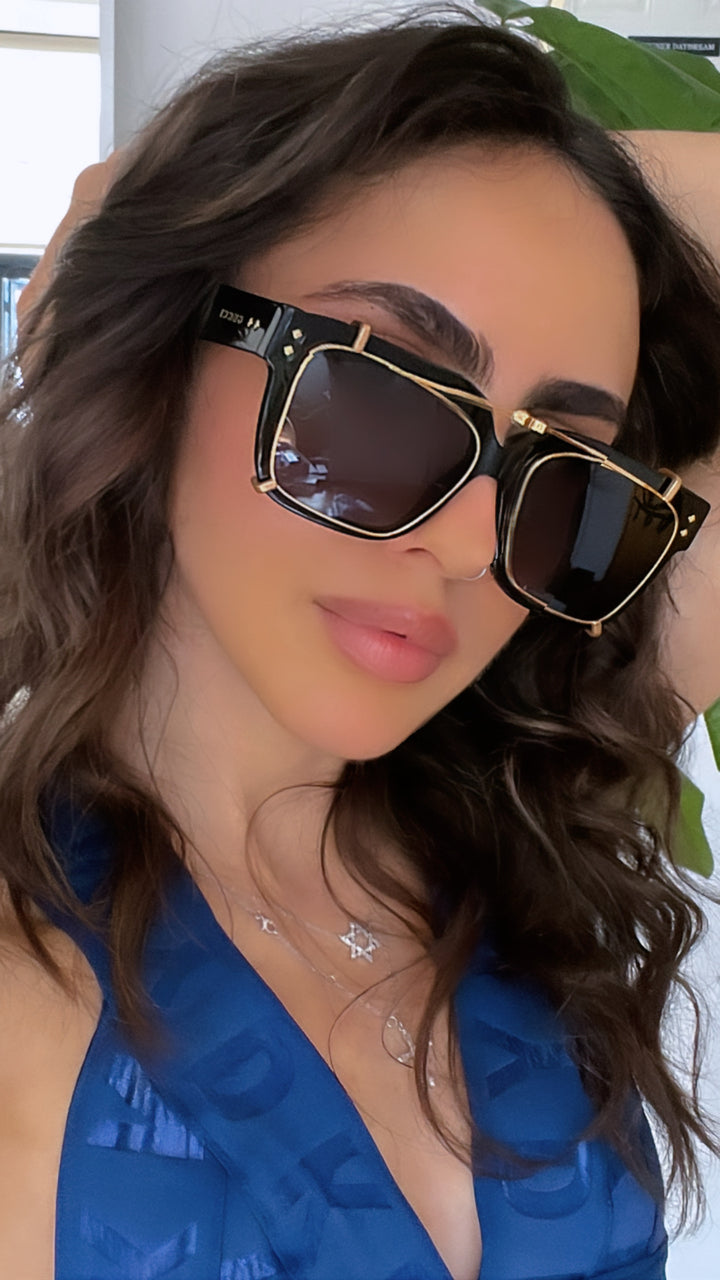 Gucci GG1084S Black Clip On Sunglasses