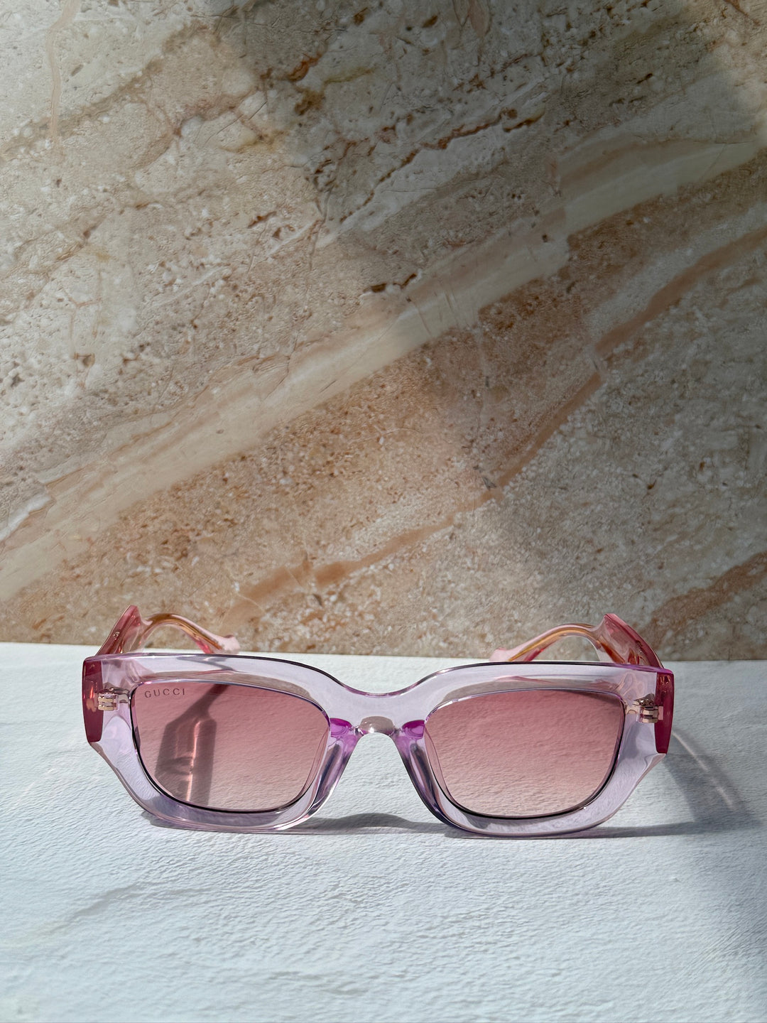Gucci GG1558SK Transparent Pink Sunglasses