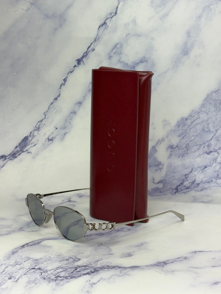 Gucci GG1935S Geometric Sunglasses in Silver