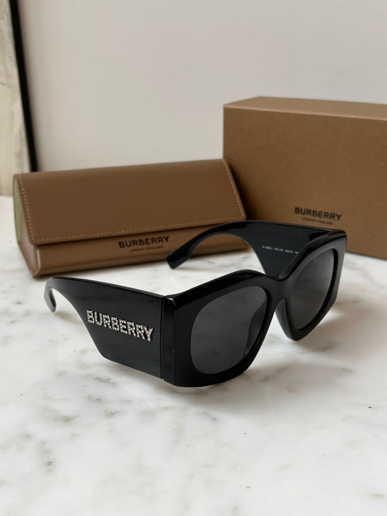 Burberry BE4388-U Madeline Sunglasses in Black Crystal