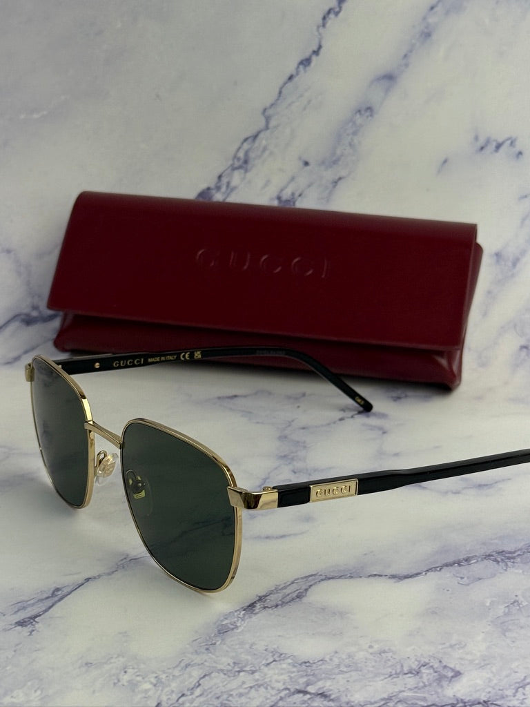 Gucci GG1799S Metal Sunglasses in Gold Grey