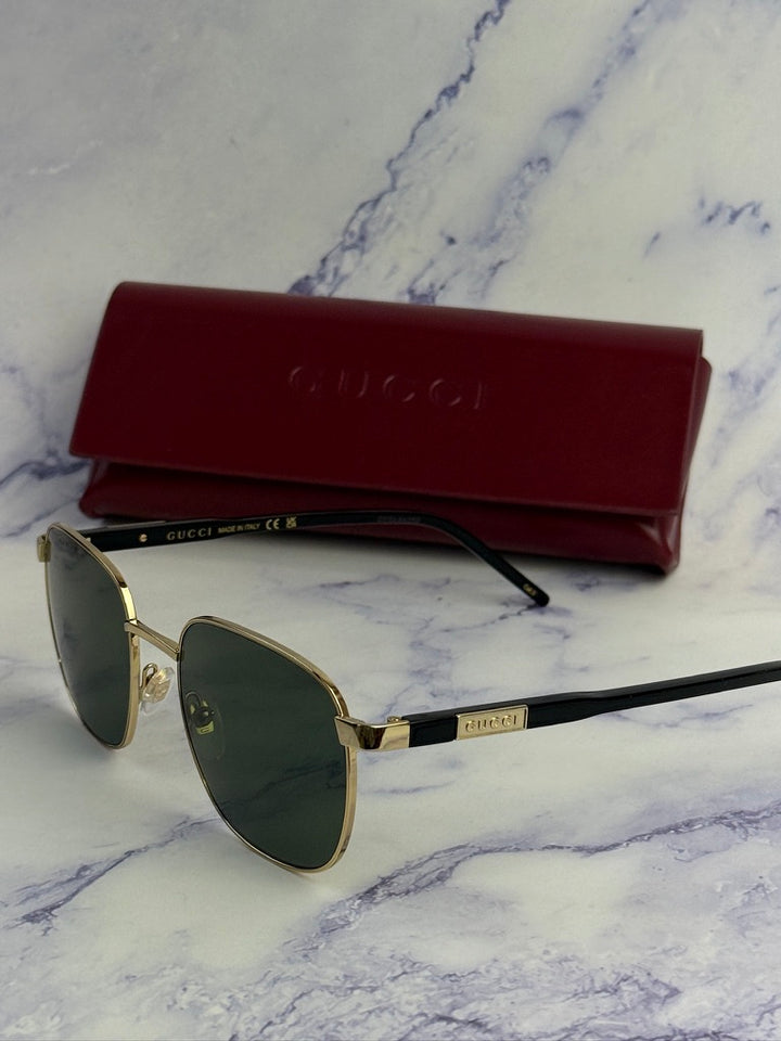 Gucci GG1799S Metal Sunglasses in Gold Grey