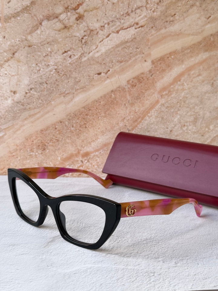 Gucci GG1334O Cat Eye Frames in Black Orange