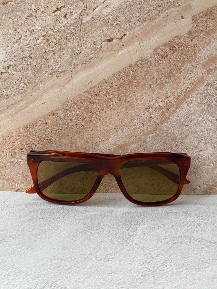 Gafas de sol con montura gruesa en marrón Gucci GG1338SK