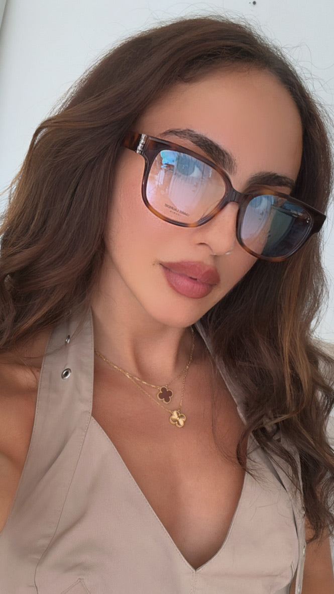 Monturas de anteojos Saint Laurent SLM108 en transparente