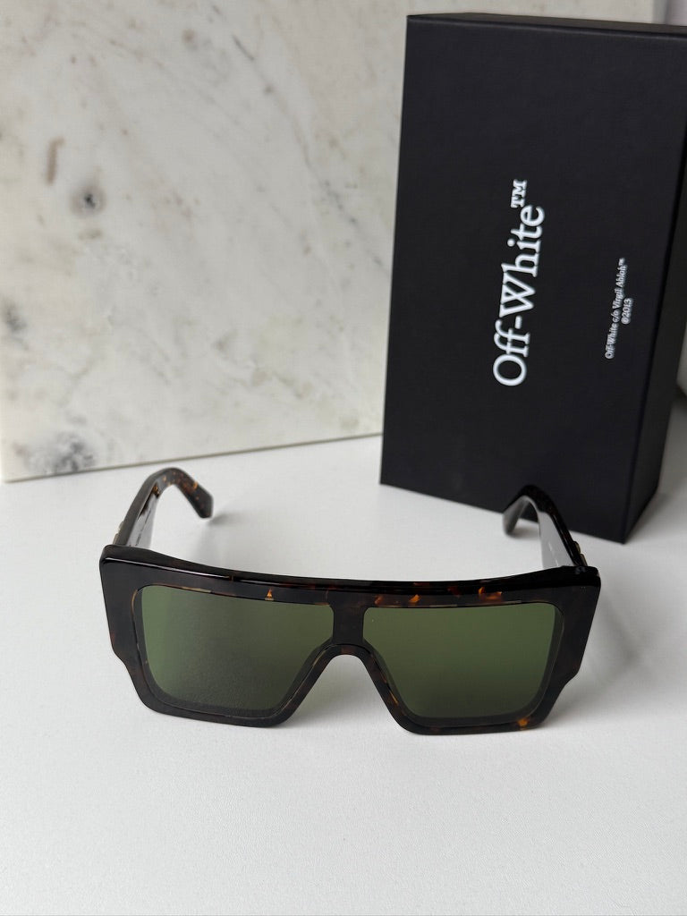 Off White Marion Sunglasses in Havana Brown