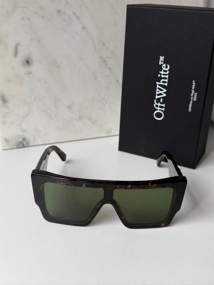 Off White Marion Sunglasses in Havana Brown