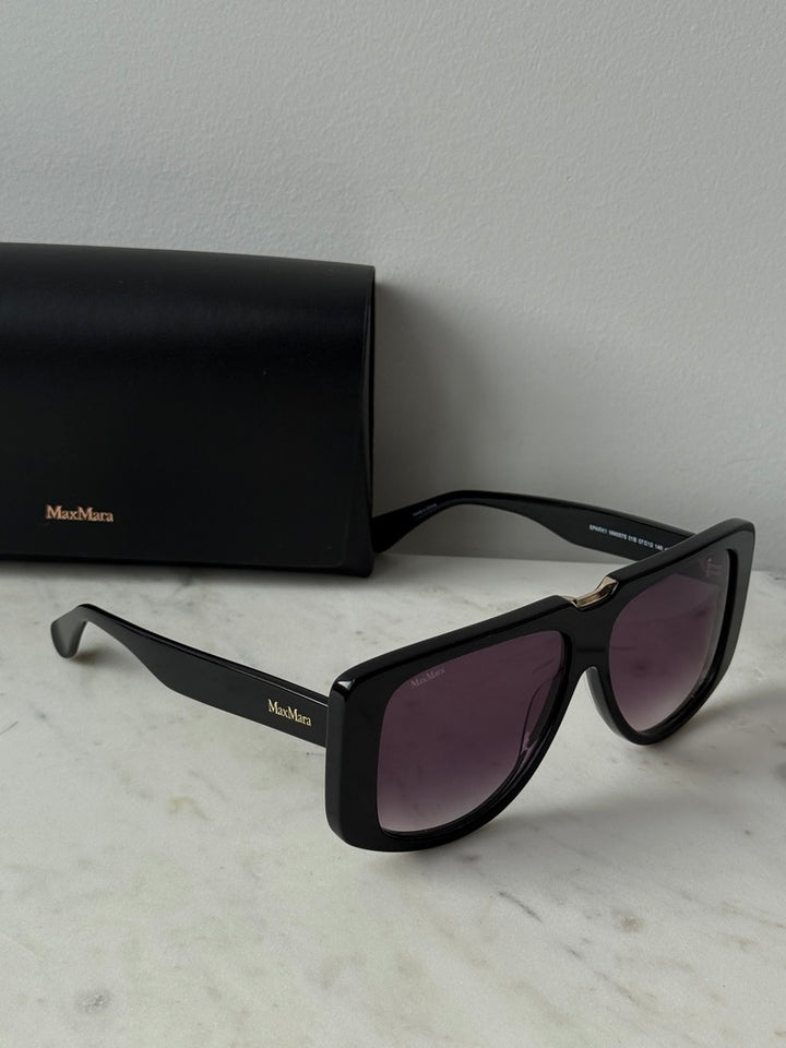 Max Mara MM0075 Spark1 Oversized Sunglasses in Black