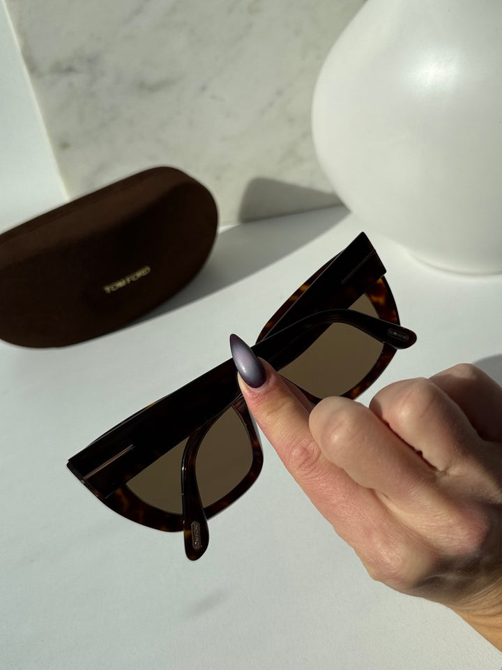 Tom Ford Gia FT0766 Gafas de sol en rosa vintage