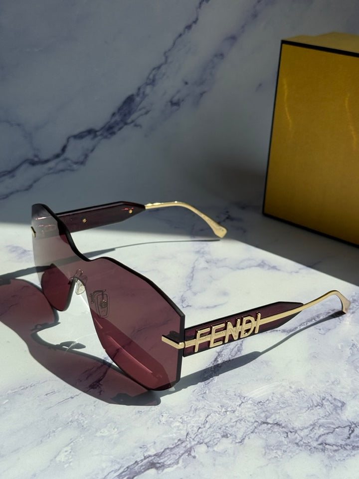 Fendi FE40067U Fendigraphy Burgundy Sunglasses